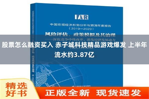 股票怎么融资买入 赤子城科技精品游戏爆发 上半年流水约3.87亿