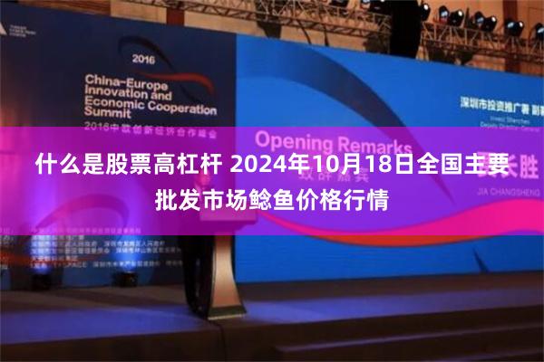 什么是股票高杠杆 2024年10月18日全国主要批发市场鲶鱼价格行情