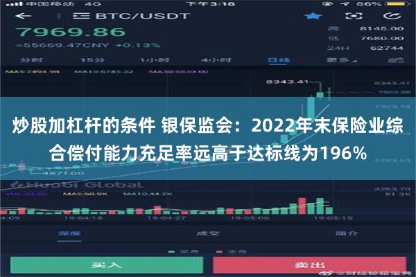 炒股加杠杆的条件 银保监会：2022年末保险业综合偿付能力充足率远高于达标线为196%