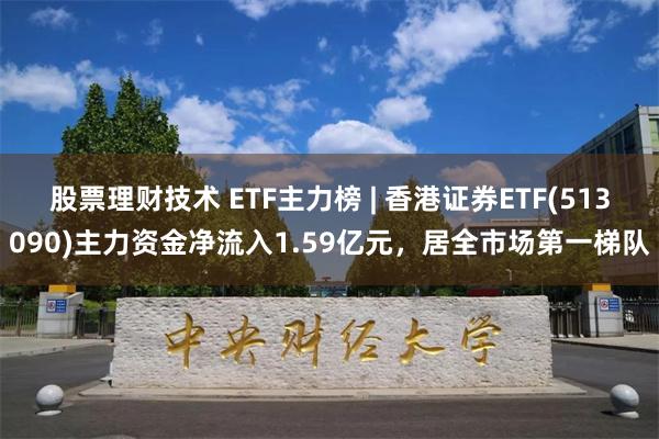 股票理财技术 ETF主力榜 | 香港证券ETF(513090)主力资金净流入1.59亿元，居全市场第一梯队